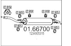 Zadní tlumič výfuku MTS 01.66700