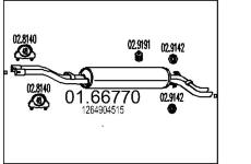 Zadní tlumič výfuku MTS 01.66770