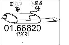 Zadní tlumič výfuku MTS 01.66820