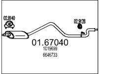Zadní tlumič výfuku MTS 01.67040