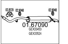 Zadní tlumič výfuku MTS 01.67090