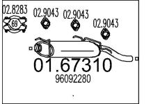 Zadní tlumič výfuku MTS 01.67310