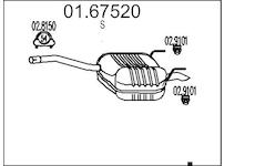Zadní tlumič výfuku MTS 01.67520