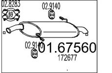 Zadní tlumič výfuku MTS 01.67560