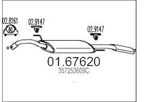 Zadní tlumič výfuku MTS 01.67620