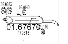 Zadní tlumič výfuku MTS 01.67670