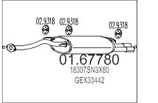 Zadní tlumič výfuku MTS 01.67780