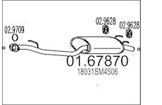 Zadní tlumič výfuku MTS 01.67870