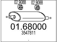 Zadní tlumič výfuku MTS 01.68000