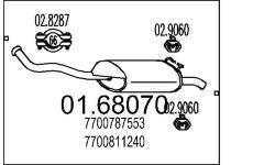 Zadní tlumič výfuku MTS 01.68070