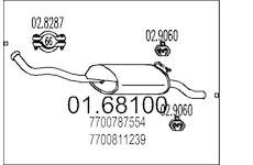 Zadní tlumič výfuku MTS 01.68100