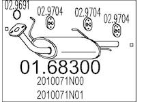 Zadní tlumič výfuku MTS 01.68300