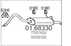 Zadní tlumič výfuku MTS 01.68330