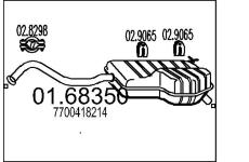 Zadní tlumič výfuku MTS 01.68350