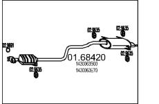 Zadní tlumič výfuku MTS 01.68420