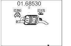 Zadní tlumič výfuku MTS 01.68530