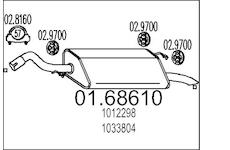 Zadní tlumič výfuku MTS 01.68610