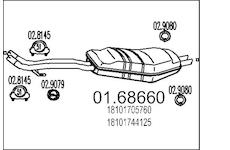 Zadní tlumič výfuku MTS 01.68660