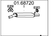 Zadni tlumic vyfuku MTS 01.68720