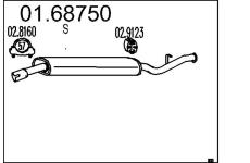 Zadní tlumič výfuku MTS 01.68750
