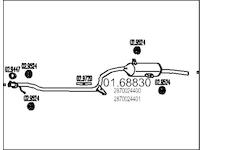 Zadní tlumič výfuku MTS 01.68830