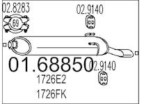 Zadní tlumič výfuku MTS 01.68850