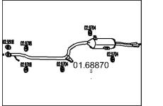 Zadní tlumič výfuku MTS 01.68870