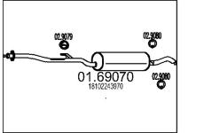 Zadní tlumič výfuku MTS 01.69070