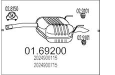 Zadní tlumič výfuku MTS 01.69200