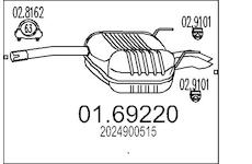 Zadni tlumic vyfuku MTS 01.69220