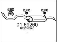 Zadní tlumič výfuku MTS 01.69260