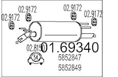 Zadní tlumič výfuku MTS 01.69340