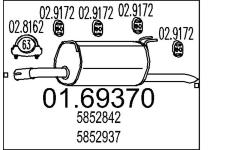Zadní tlumič výfuku MTS 01.69370
