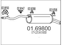 Zadní tlumič výfuku MTS 01.69800
