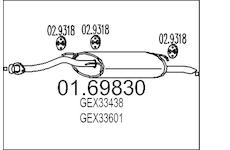 Zadní tlumič výfuku MTS 01.69830