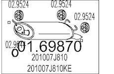 Zadní tlumič výfuku MTS 01.69870