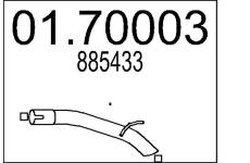 Výfuková trubka MTS 01.70003