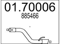Výfuková trubka MTS 01.70006