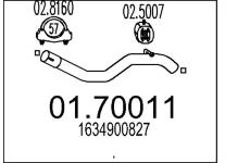 Výfuková trubka MTS 01.70011