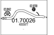 Výfuková trubka MTS 01.70026
