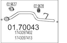 Výfuková trubka MTS 01.70043