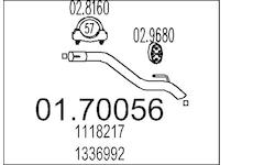 Výfuková trubka MTS 01.70056