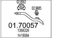 Výfuková trubka MTS 01.70057