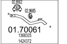 Výfuková trubka MTS 01.70061