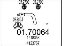 Výfuková trubka MTS 01.70064