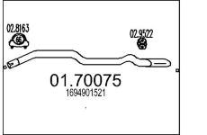 Výfuková trubka MTS 01.70075