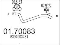 Výfuková trubka MTS 01.70083