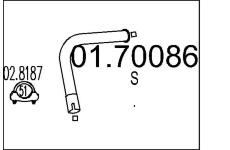 Výfuková trubka MTS 01.70086