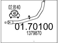 Výfuková trubka MTS 01.70100