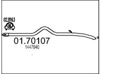 Výfuková trubka MTS 01.70107